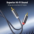 UGREEN RCA Cable, 6.6FT, 2RCA Male to 2RCA Male, Gold Plated, Dual Shielded Red and White Cord