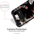Casetego Floral Three Layer Heavy Duty Hybrid Case for Samsung Galaxy S10, Sturdy Shockproof Cover (Orange Flower/Black)