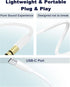AUX to USB C, USB Type C to 3.5mm Audio Aux Headphone Jack Cable for Car Speaker Compatible with iPhone 15 Pro