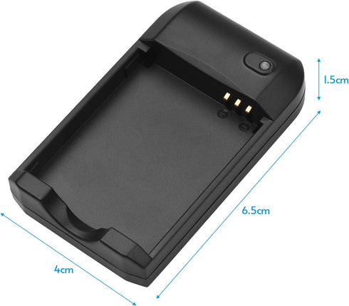 Andoer NP-6L Battery Charger with LED Indicator Light + 2 x NP-6L 3.7V 700mAh Batteries with USB Charging Cable