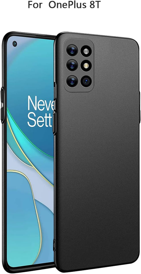 Bastmei OnePlus 8T + 5G Case, Ultra-Light Super Slim Hard PC Cover for OnePlus 8T + 5G (Gravel Black)