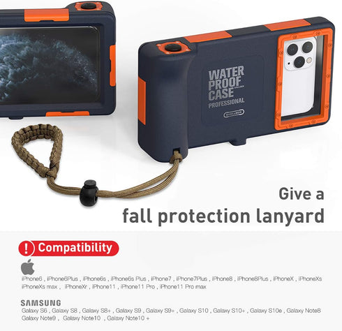 AICase Universal Waterproof Underwater Photography Housing for iPhone 13 mini/12/11/11 Pro/11 Pro Max