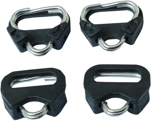 4pcs Camera Strap Triangle Split Ring Hooks with Plastic Bracket Camera Straps Luggage Accessories