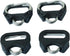 4pcs Camera Strap Triangle Split Ring Hooks with Plastic Bracket Camera Straps Luggage Accessories