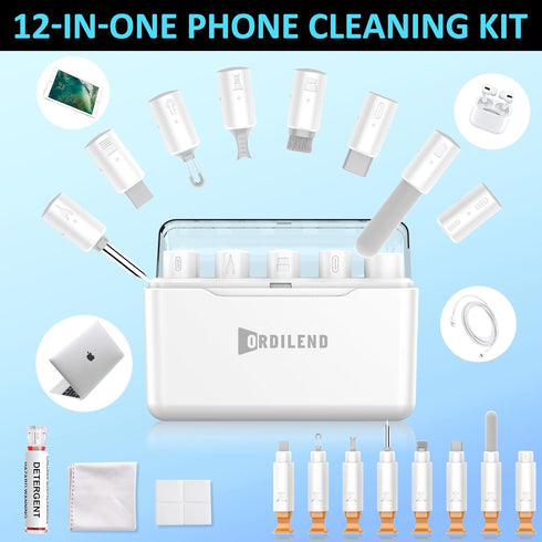 iPhone Cleaning Kit for Charging Port Cleaner, Multi-Tool iPhone Cleaner Repair Lightning Cables, Phone Cleaning Kit