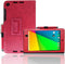 Premium Slim Synthetic Leather Flip Stand Case for Google Nexus 7 2013 FHD 2nd Gen Tablet, Magnetic Closure (Red)