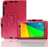 Premium Slim Synthetic Leather Flip Stand Case for Google Nexus 7 2013 FHD 2nd Gen Tablet, Magnetic Closure (Red)