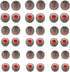 Soft Silicone Earbud Tips - 18 Pairs in Black & Red, S/M/L, Fit Most In-Ear Headphones, Inner Hole 3.8mm-5.5mm.