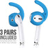 EarBuddyz 2.0 Ear Hooks and Covers Accessories for Apple AirPods 1 & 2 or EarPods (3 Pairs) - Sky Blue