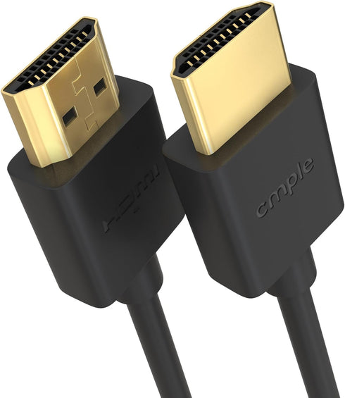 Cmple Ultra Slim High Speed 4K HDMI Cable, 10ft, 4K@60Hz, 18Gbps, HDMI 2.0 Cord