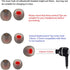 Soft Silicone Earbud Tips - 18 Pairs in Black & Red, S/M/L, Fit Most In-Ear Headphones, Inner Hole 3.8mm-5.5mm.