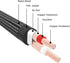J&D RCA to 1/4 Audio Cable, Dual 1/4 inch TS to Dual RCA Stereo Interconnect Cable, 15 Feet