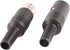 uxcell Pair of Black DIN 6 Pin Female + Male Adapter Socket Audio AV Connector