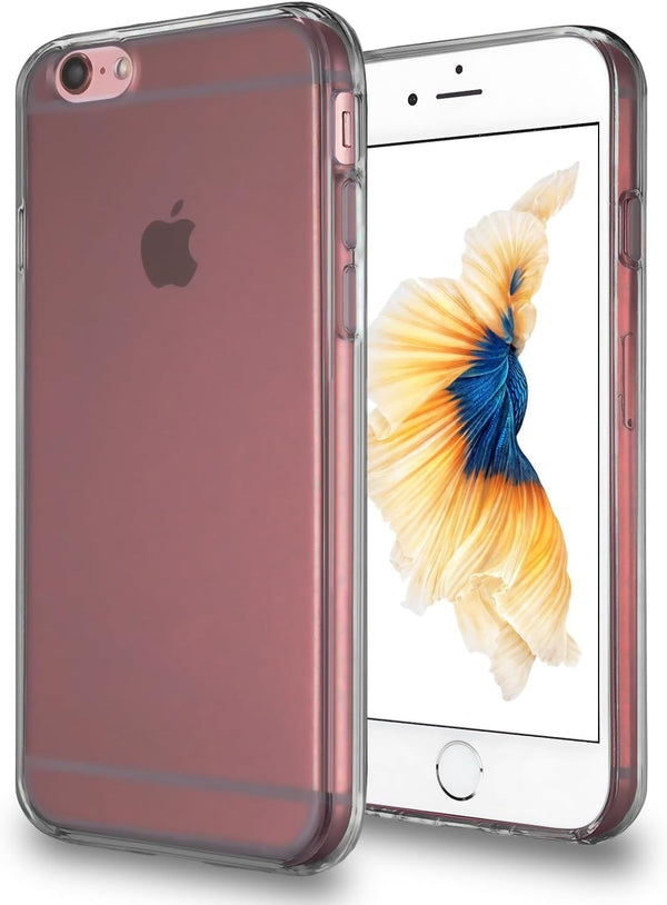 TENOC Phone Case for iPhone 6 & iPhone 6s, Gray Clear Shockproof Protective Bumper Slim Cover for 4.7 Inch