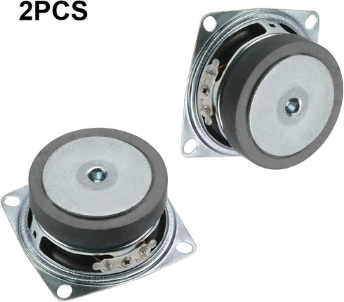Fielect 2Pcs DIY Magnetic Speaker, 3W 4 Ohm Full Range Stereo Woofer Replacement for Arduino, 52mm Diameter