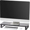 IRIS USA 1-Tier Multi-Purpose Modern PC Monitor Organizer Stand with Metal Legs,