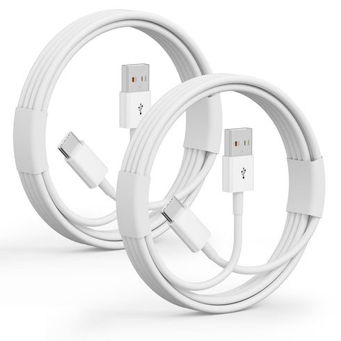 2Pack USB A to USB C Cable for iPhone 15/16/17 All Series,