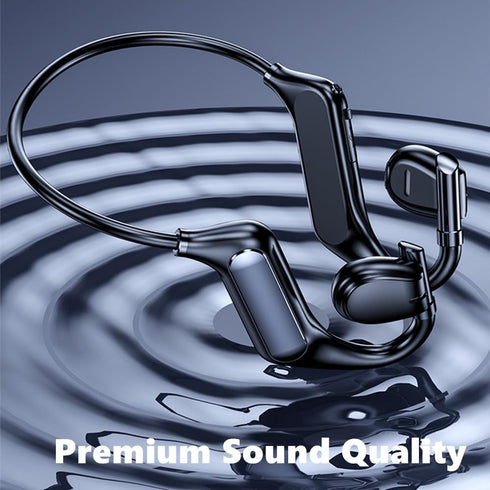 Bone Conduction Headphones Bluetooth Open Ear, Wireless On Ear Headphones with Up to 38 Hours Playtime