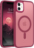BENTOBEN iPhone 11 Case, Slim Shockproof Magnetic Cover, Translucent Matte, Anti-Fingerprint, Wine Red, Compatible with