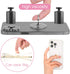 4 Pcs Diamond Cell Phone Ring Holder Stand, Transparent Finger Grip Clear Phone Ring Grip for Back of Phone Compatible
