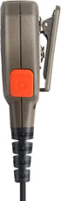 IP65 Waterproof Shoulder Mic Walkie Talkie Police Radio Speaker Microphone, Compatible with HYT Hytera Models, Coffee