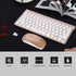 Keyboard Mouse Combo, 2.4GHz Slim Waterproof Keyboard and Mouse Kit for Desktop, Computer, PC (Gold)