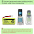 iMah BT183342/BT283342 2.4V 400mAh Ni-MH Battery, 2-Pack Compatible with AT&T and VTech Handsets