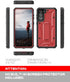 ArmadilloTek Vanguard Case for Samsung Galaxy S21 Plus, Military Grade Full-Body Rugged with Built-in Kickstand (Red)