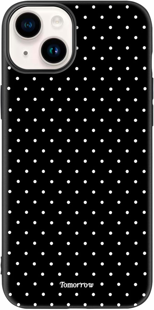 Mouzor Cute Polka Dot Phone Case for iPhone 14 Plus, Girly iPhone 15