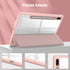 Fintie Hybrid Slim Case for Samsung Galaxy Tab S8/Tab S7 11 Inch (SM-X700/X706/T870/T875/T878) with S Pen Holder, Rose