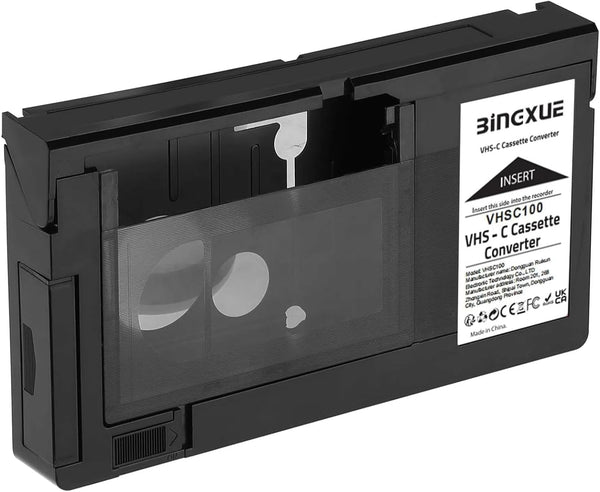 Bingxue VHS-C to VHS Cassette Adapter for SVHS Camcorders RCA + 3 VCC