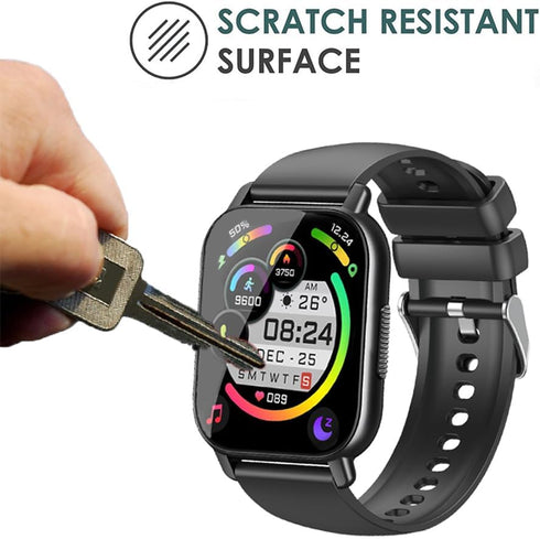 6 Pack Screen Protector Compatible with aycy Y6 1.85” Smart Watch, Crystal Clear HD Anti-Scratch Foils for Hoxe Y6