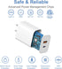 USB C Wall Charger Block, 2-Pack Dual Port PD Power Adapter Fast Charging for iPhone 15/14/13/12/11 and More