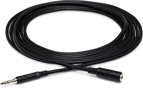 Hosa MHE-110 3.5 mm TRS to 3.5 mm TRS Headphone Extension Cable, 10 Feet