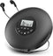 Arafuna Portable CD Player-Compact Discman CD Player-Personal Music Player with CD-R & CD-RW