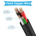 USB Micro Charger Cable for BlueParrott B350-XT, B450-XT, S450-XT, 5FT Wireless NC Bluetooth Headset Adapter