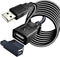 Long USB 2.0 Extension Cable 30FT with Hub, USB Male to Female Long Cable Extension Cord Data Transfer Extender USB