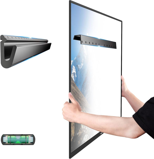 Heavy Duty No-Stud TV Mount for 32-75 Inch TVs, Studless Drywall Bracket, Easy Install, Supports VESA 600x400mm
