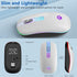 Wireless Mouse, Backlit LED Portable Slim Computer Mouse for Laptop, PC, MacBook, iPad, 2.4G Rechargeable