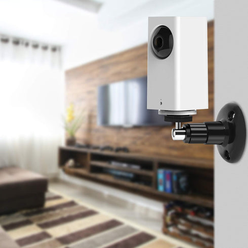 Adjustable Wall Mount for Wyze Cam Pan & Wyze Cam V3/Ring Camera, Indoor Outdoor Mount, 2 Pack Black