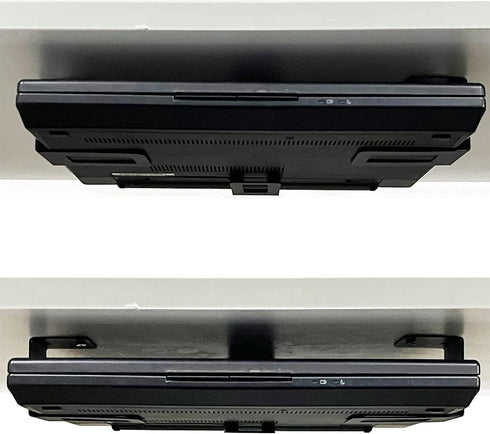 Pmsanzay Laptop Holder Rack, Under Desk Organizer for Keyboard, Routers, Modems, Easy to Install Accessories