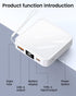 10000mAh Mini Power Bank, Portable Charger with USB C Input/Output, 30W Fast Charging