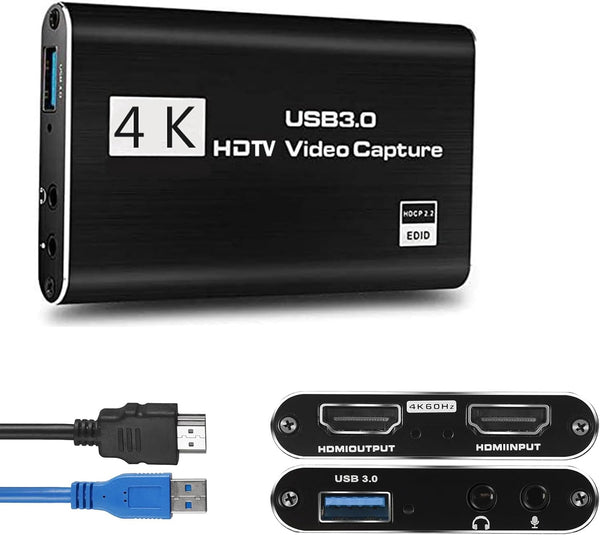 HeavenBird 4K HDR USB 3.1 Video Capture Card, External Video Recorder Device with