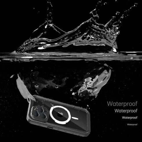iPhone 13 Pro Waterproof Case Compatible with MagSafe, Built-in Screen Protector, Shockproof Dustproof