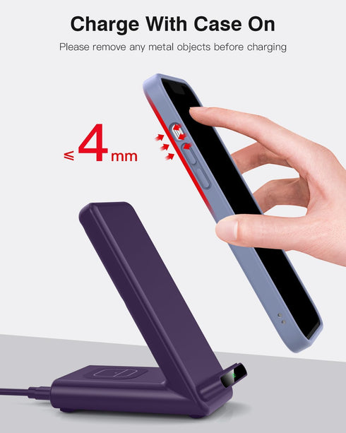 Wireless Charging Station, 3 in 1 Stand for Apple Watch Ultra, Fast Charger for iPhone 16/15/14/13/12/11
