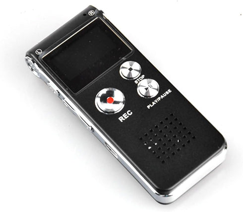 Lantomall 8GB 650Hr MP3 Digital Voice Recorder Dictaphone Player Black