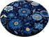 Navy Blue and Light Blue Floral Print PopSockets Standard PopGrip