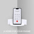 BRAINWAVZ Mini Circular Corner Shelf Mount for Security Cameras, Speakers, and More (White)