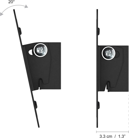 SWIFT110-AP Tilting TV Wall Mount, Black, for TVs up to 25-inch, 1 Count