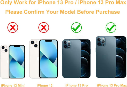 Back Rear Camera Glass Lens Replacement for iPhone 13 Pro and iPhone 13 Pro Max with Repairing Tool